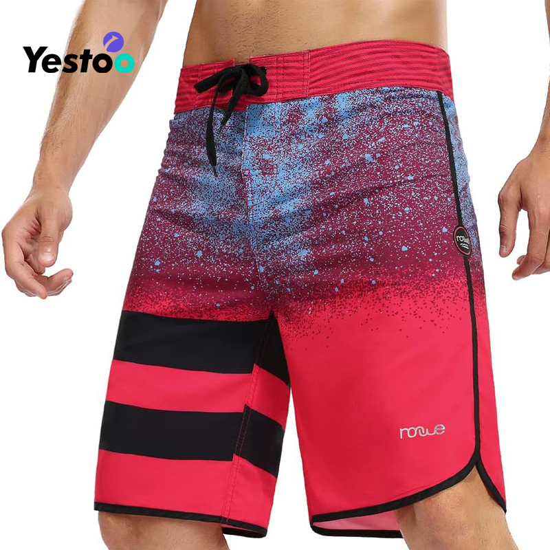 Men's Swim Trunks Quick Dry Sports Beach Board Shorts with Liner Shorts