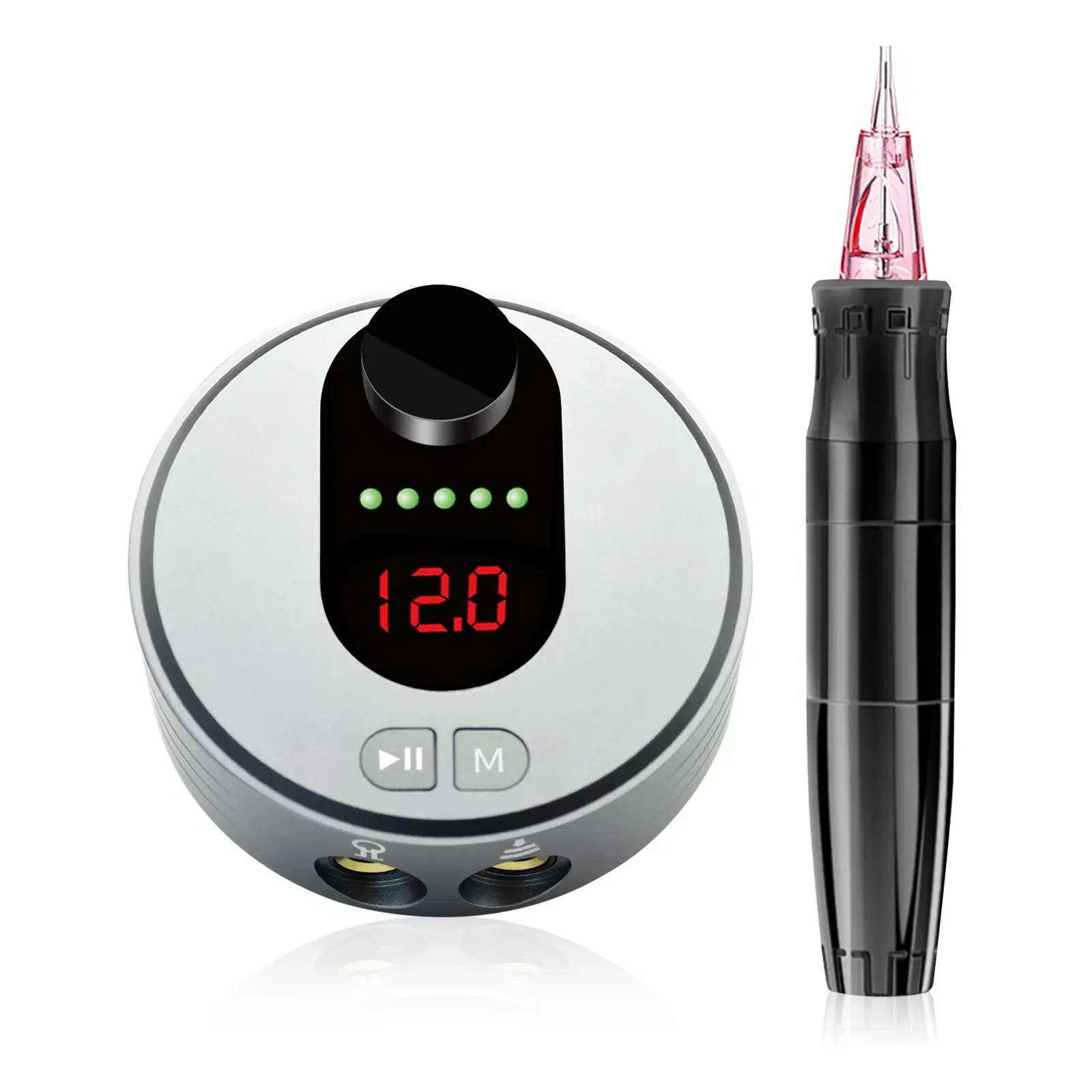 Tattoo Power Supply with Rotary Tattoo Pen Machine Kits for Permanent Makeup Eyebrow Eyeliner and Lip Brush