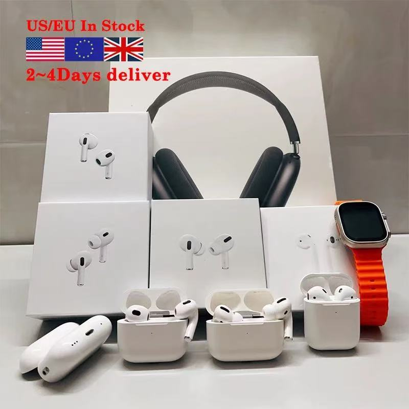 USA Stocks Max 2 Earphones Air Anc Metal Hook Pod Headset