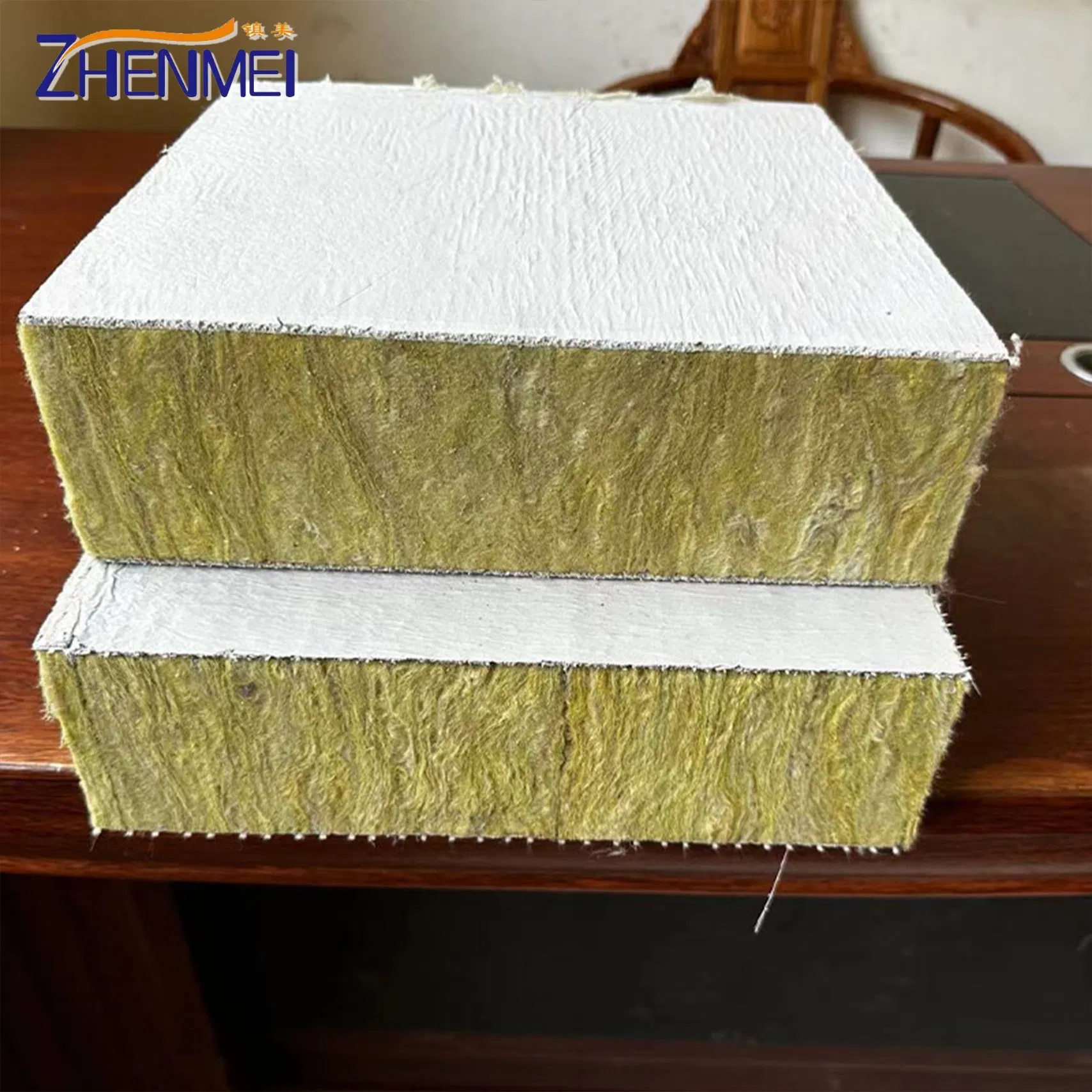 Boom Thermal Insulation High Temp Lightweight Composite Rock Wool Board
