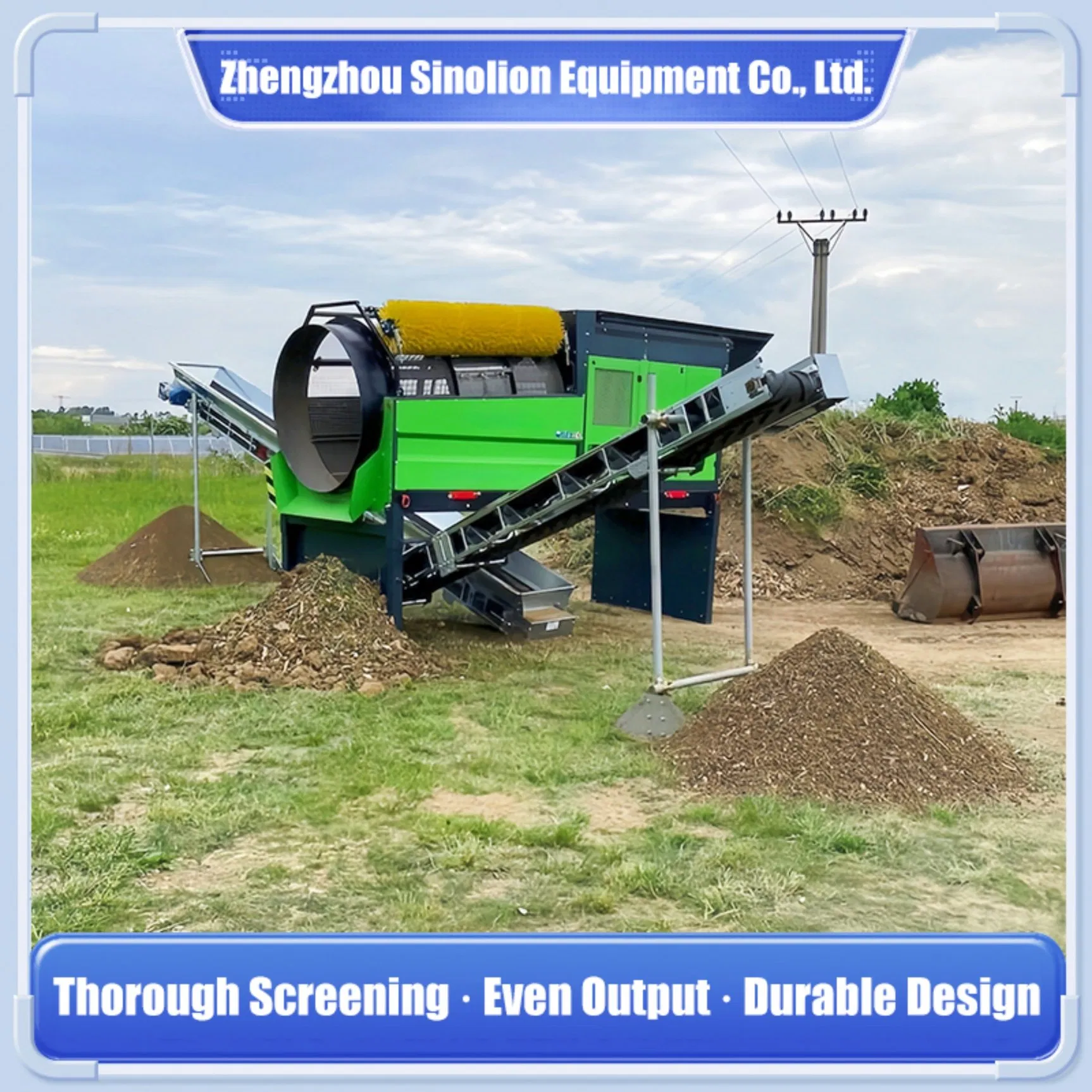 High Quality Electric High Efficiency Customizable Vibrating Screen Screening Machine