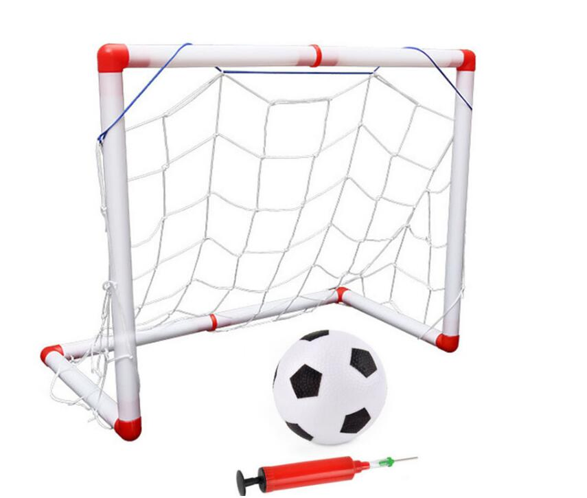 Indoor and Outdoor Plastic Mini Folding Football Soccer Ball Goal Post Net Set