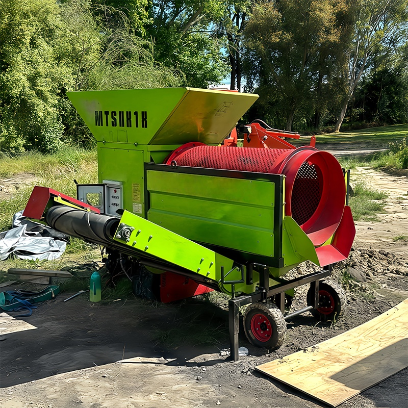 Hot Sale Mobile Compost Trommel Screen Machine Soil Screener Rotary Sand Screening Machine Stone Screen Plant