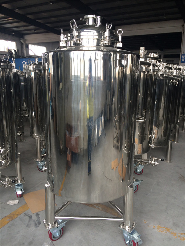 Stainless Steel Beer Fermentation Tank with Wheels and Flange