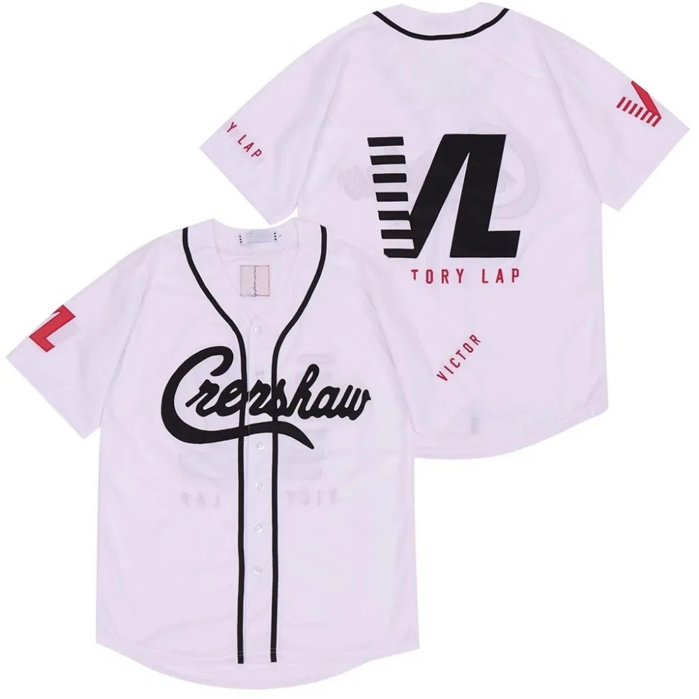 Shiny Fabric V Neck Sports Shirt for Baseball Games Training Baseball Wear