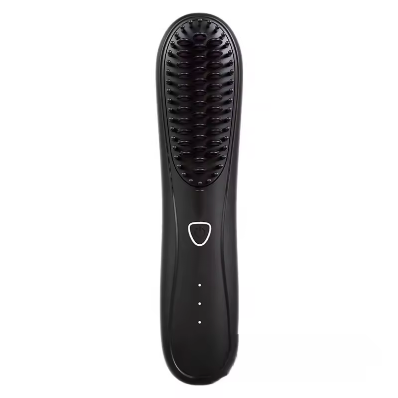 Portable Rechargeable Mini USB Hair Straightener Brush Cordless Electric Wireless Hot Comb with Negative Ion Technology