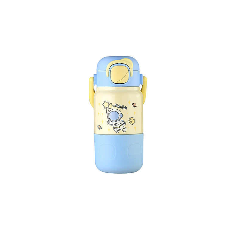 350ml Custom Reusable Stainless Steel Cheap Vacuum Flask for Kids with Lid and Straw
