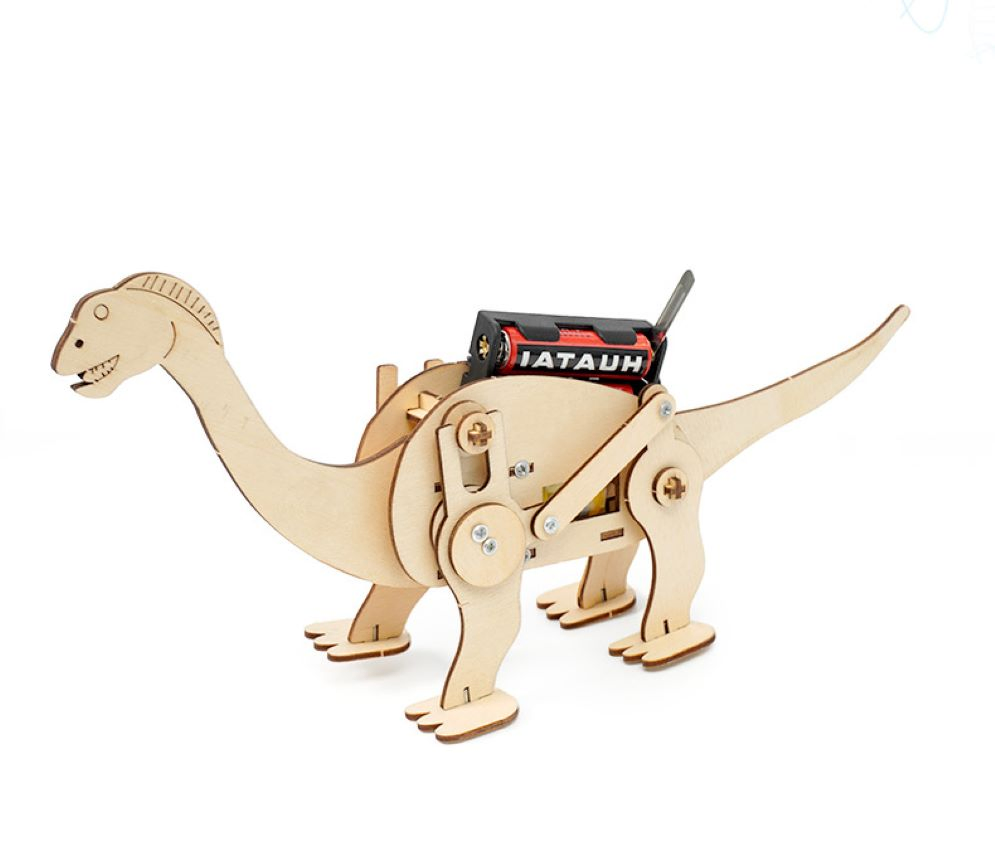 Mechanical Dome Dragon Kit Children DIY Stem Creative Scientific Programming Technology Learning Wooden Steam Educational Toy