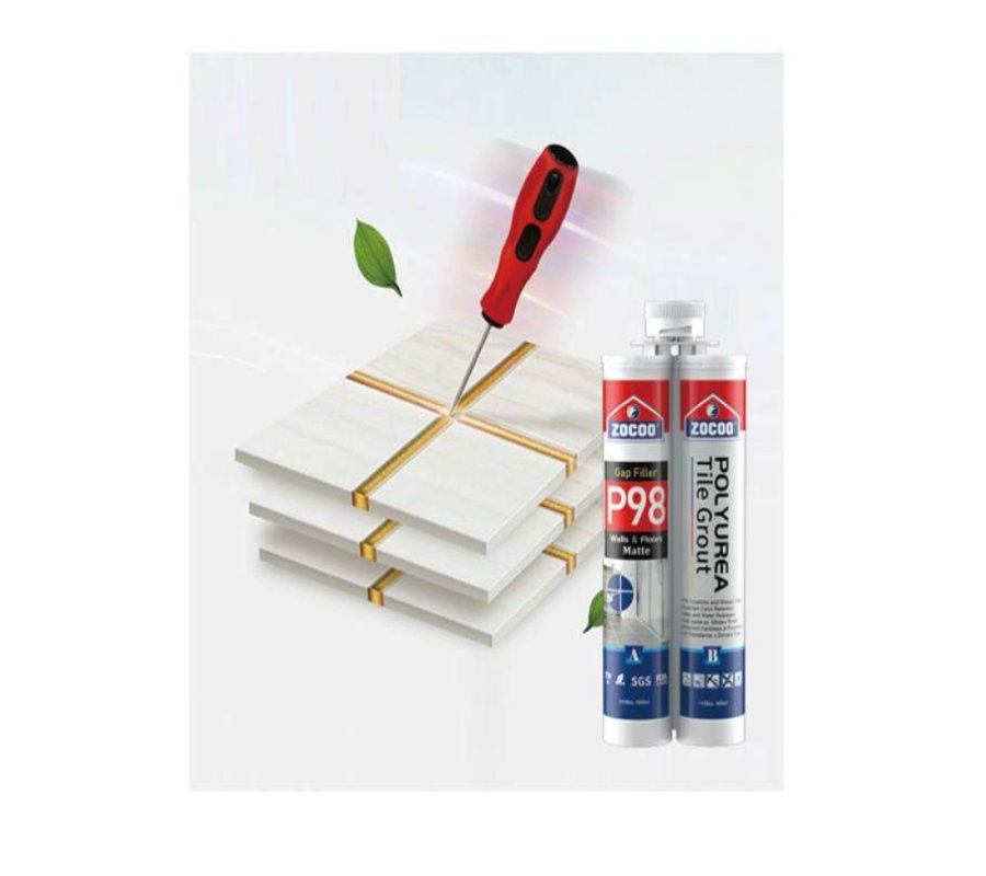 Dual-Component Construction Material Wide Color Selection Abrasion-Resistant Bacteria-Resistant Exceptional Longevity Gap Filler