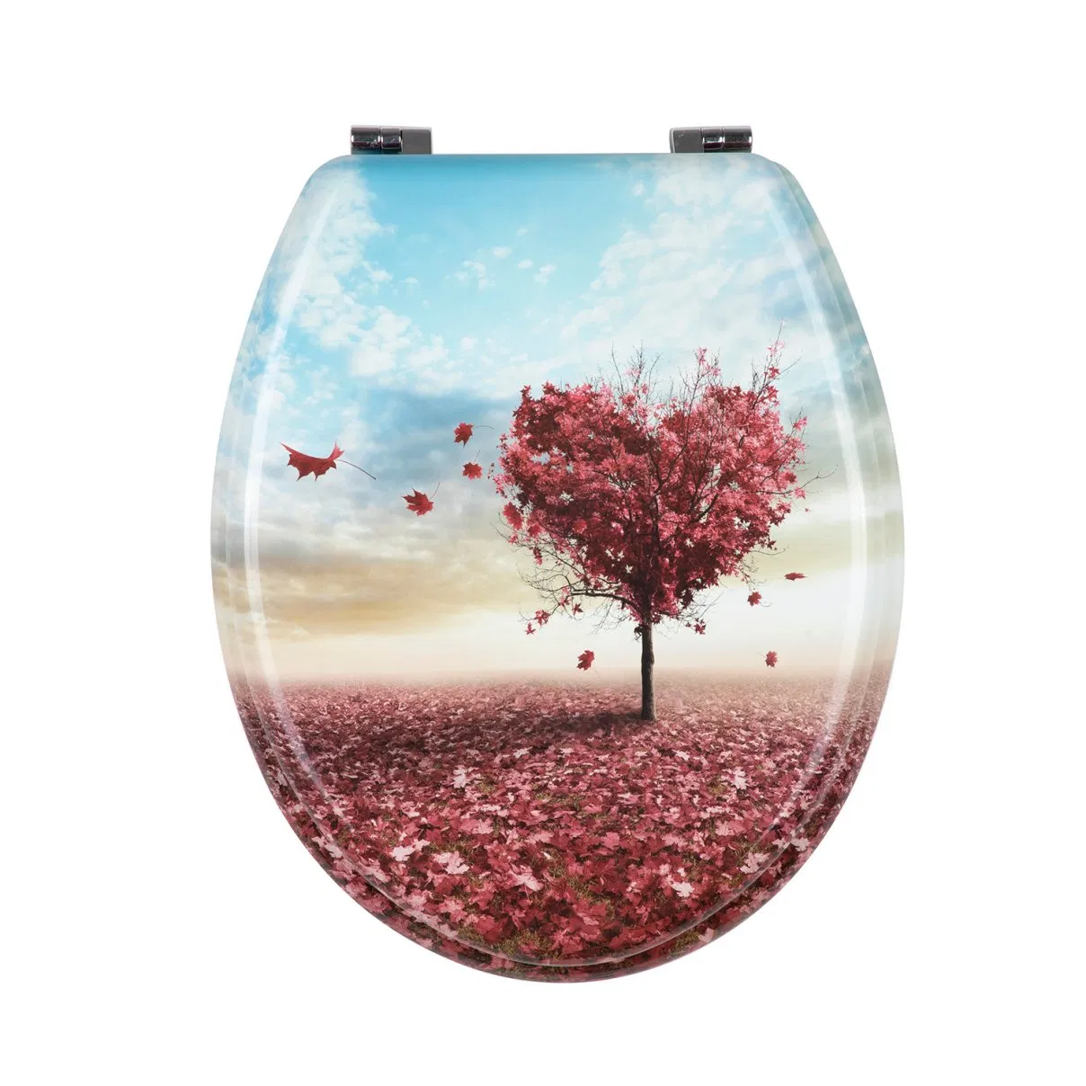Solid Structure Good Finish MDF Printing Toilet Seats Cover Toilet Seats for Boutique Hotel