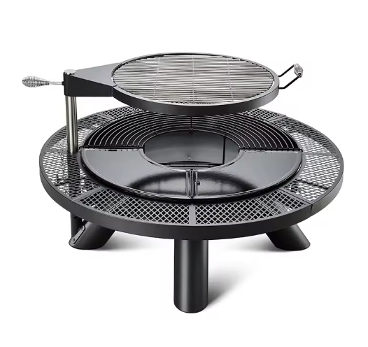 Outdoor Multi-Use Steel Charcoal Fire Pit Barbecue Customized Installation Portable Powder Coated Courtyard Outdoor