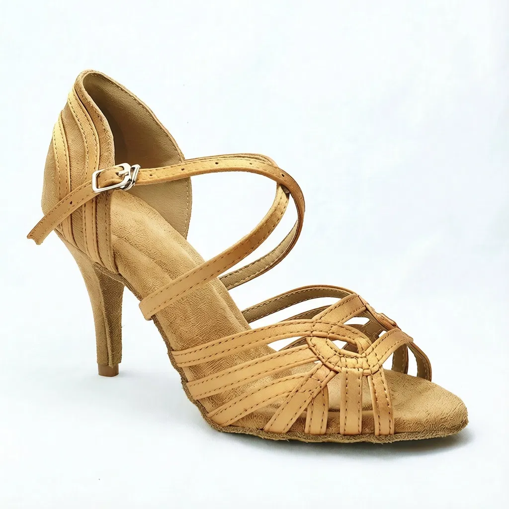 Fa-557 Professional Latin Dance Shoe Indoor Dedicated Soft Sole Social Dance Shoe Factory