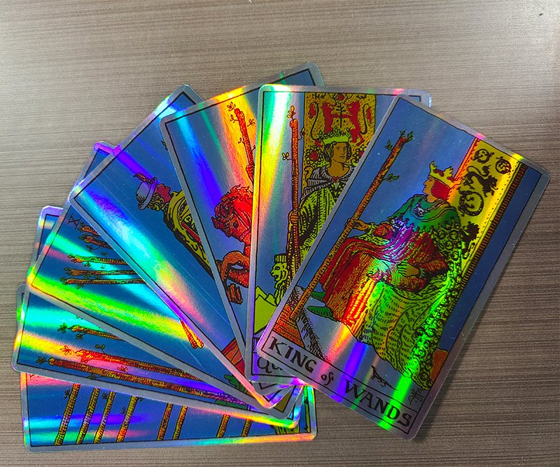 Factory Custom Printing Holographic Pack New Trading Card Game Tarot Cards