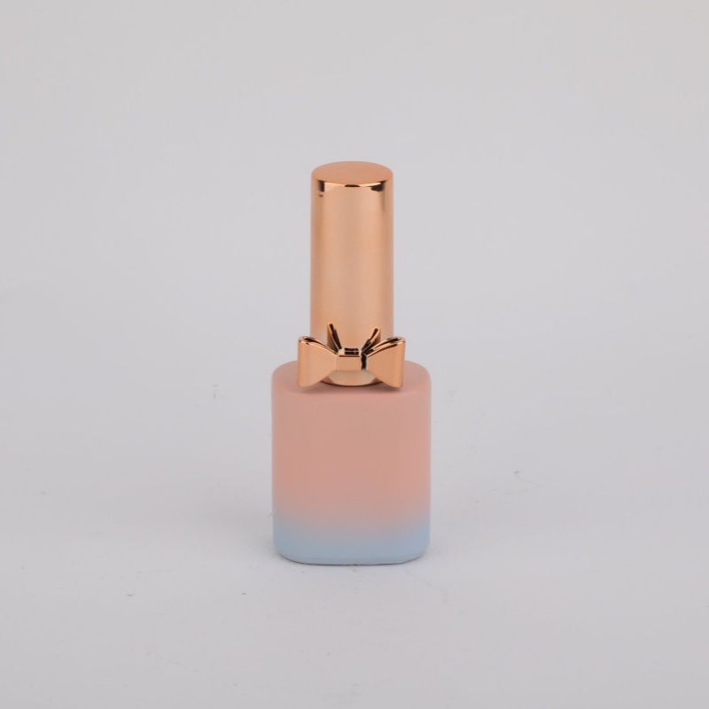 Factory Sale Empty Matte Glass Bottle with Brush New Design Butterfly Cap