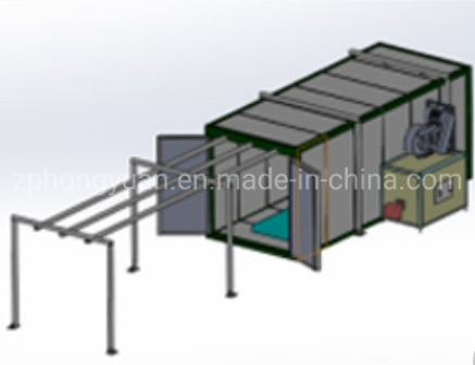 Hongyuan Manufacturer Electrostatic Powder Coating Curing Oven with Gas Burner