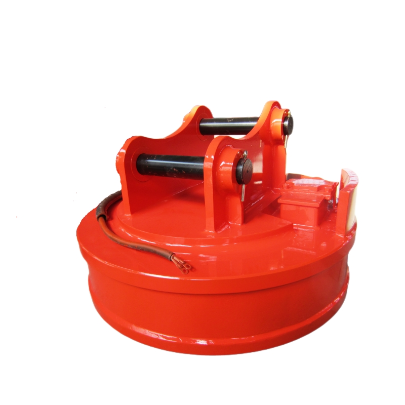 Excavator-Mounted Scrap Lifting Electro Magnet for Steel Scrap Cast Iron Demolition Debris