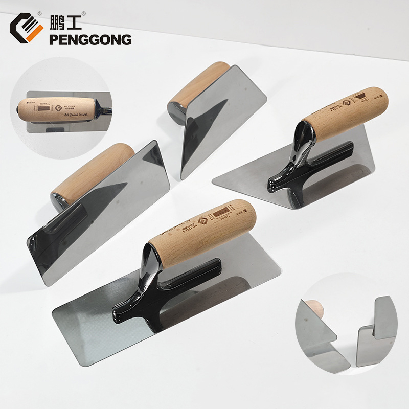 Trapezoidal Fillet Trowel Inside Corner Masonry Hand Tool Trapezoidal Plastering Float Trowel