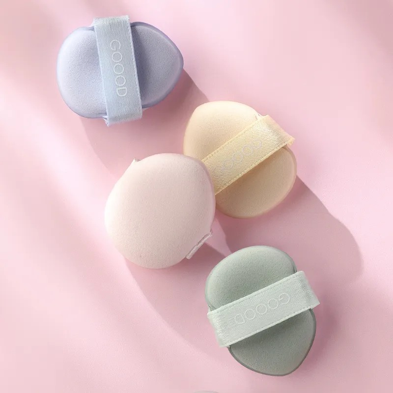 4PCS Super Soft Mini Finger Powder Puff Small Makeup Tool Pads Beauty Sponges for Face Cosmetic Powder Puffs