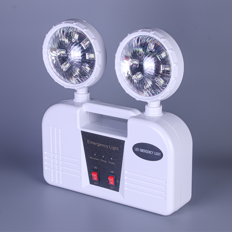 Long Endurance 3.7V Lithium Battery LED Emergency Dual Head Lights