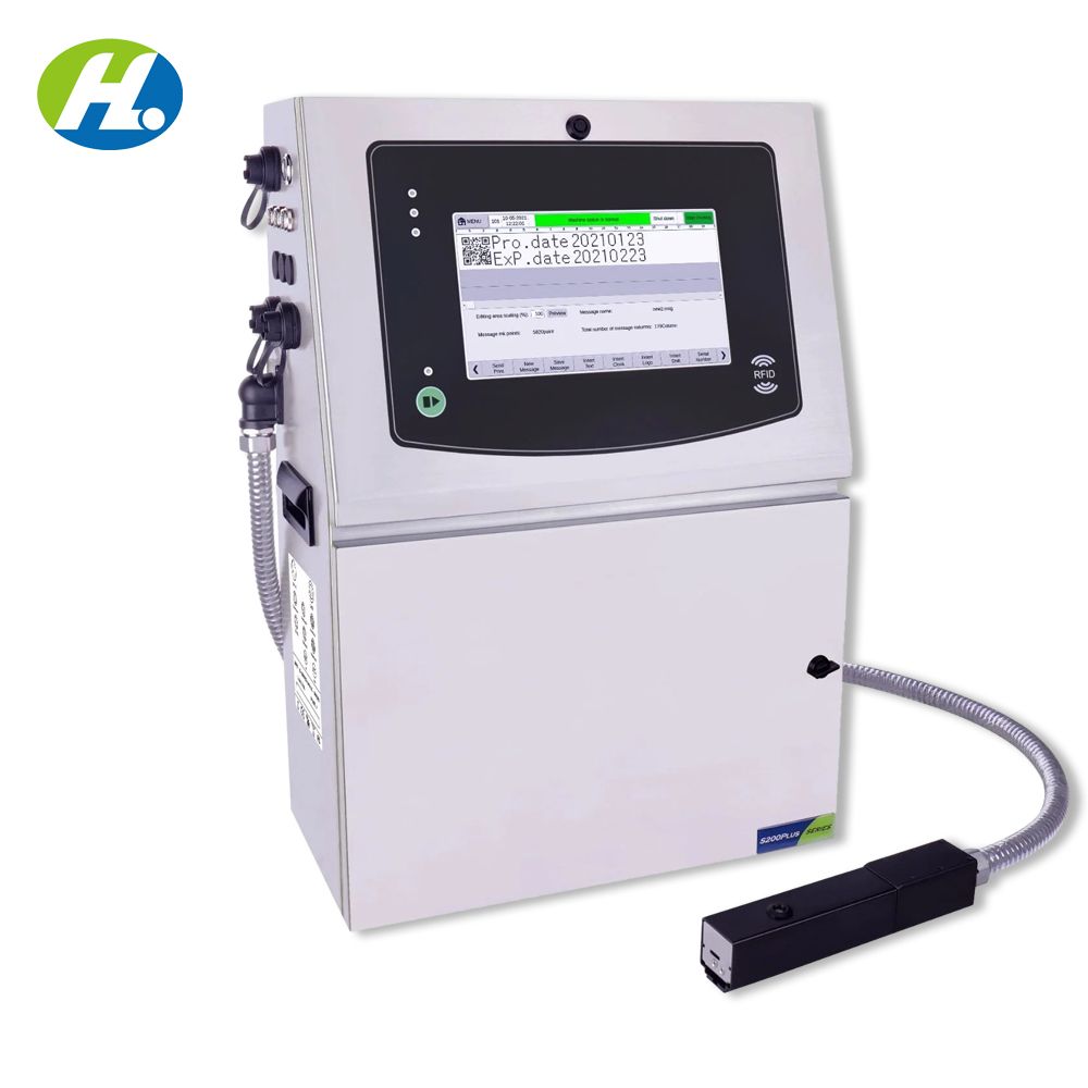 5 Lines Coding Machine Expiry Date Marking Coder Food Bag Cable Pipe Continuous Inkjet Printer