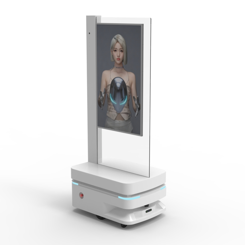 Reeman 43 Inch Smart Retail and Hospitality LCD Interactive Display Advertising Robot