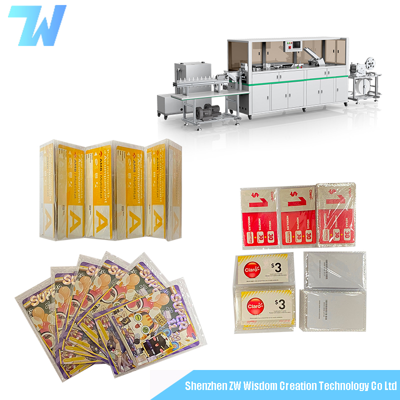 High Speed Ultrasonic Card Packaging Machine Transparent Plastic Film Packaging Equipment for Most Standard Cards