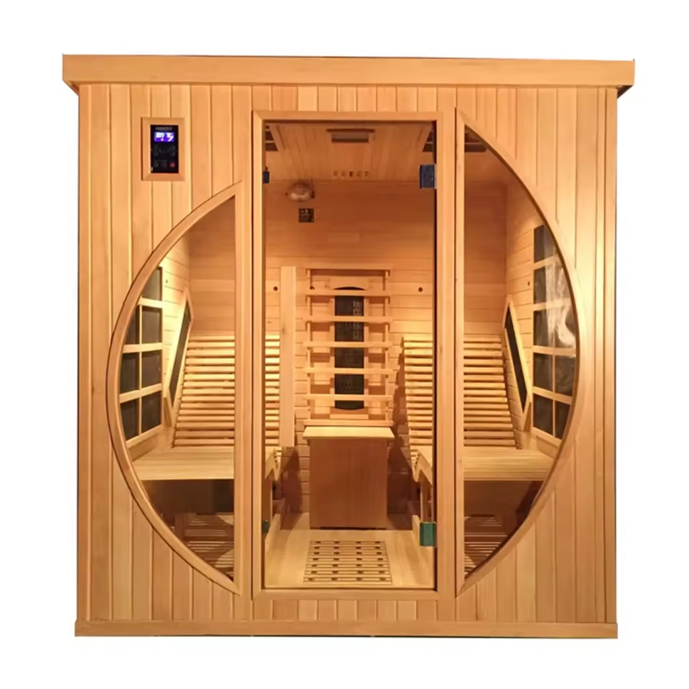 Premium 2-Person Far Infrared Sauna Cabin with Recliner