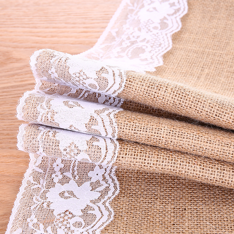 Spot Supply Lace Tablecloth Linen Table Flag Initiative Christmas Craft Inkle Lace Wedding Decoration Products Jute Twine