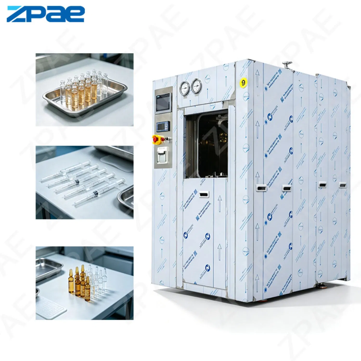 Sleek Smart Inner Polishing Temp Logging Steam Type Sterilizer for Vial Treatment