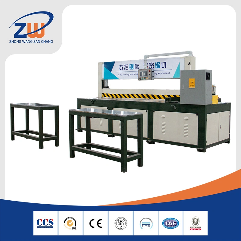 ISO/CE/PSE/Eac Thick Aluminum/Copper/Iron/Steel/Metal Sheet/Plate Table Saw Machine Precision Panel Cutting Saw Price with Rolling Ball