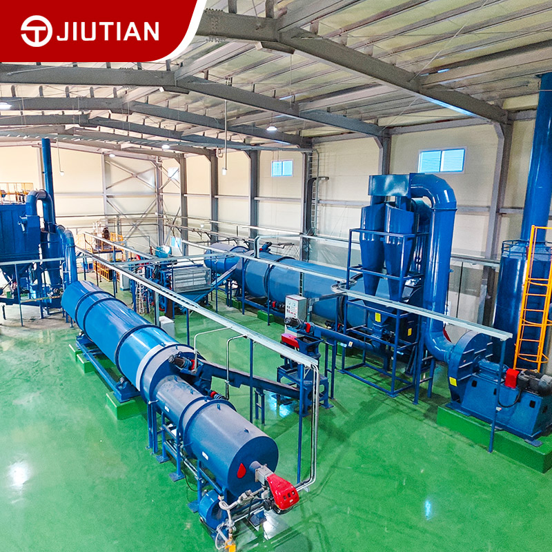 Industrial Drum Dryer System Cassava Residue Processing Plant