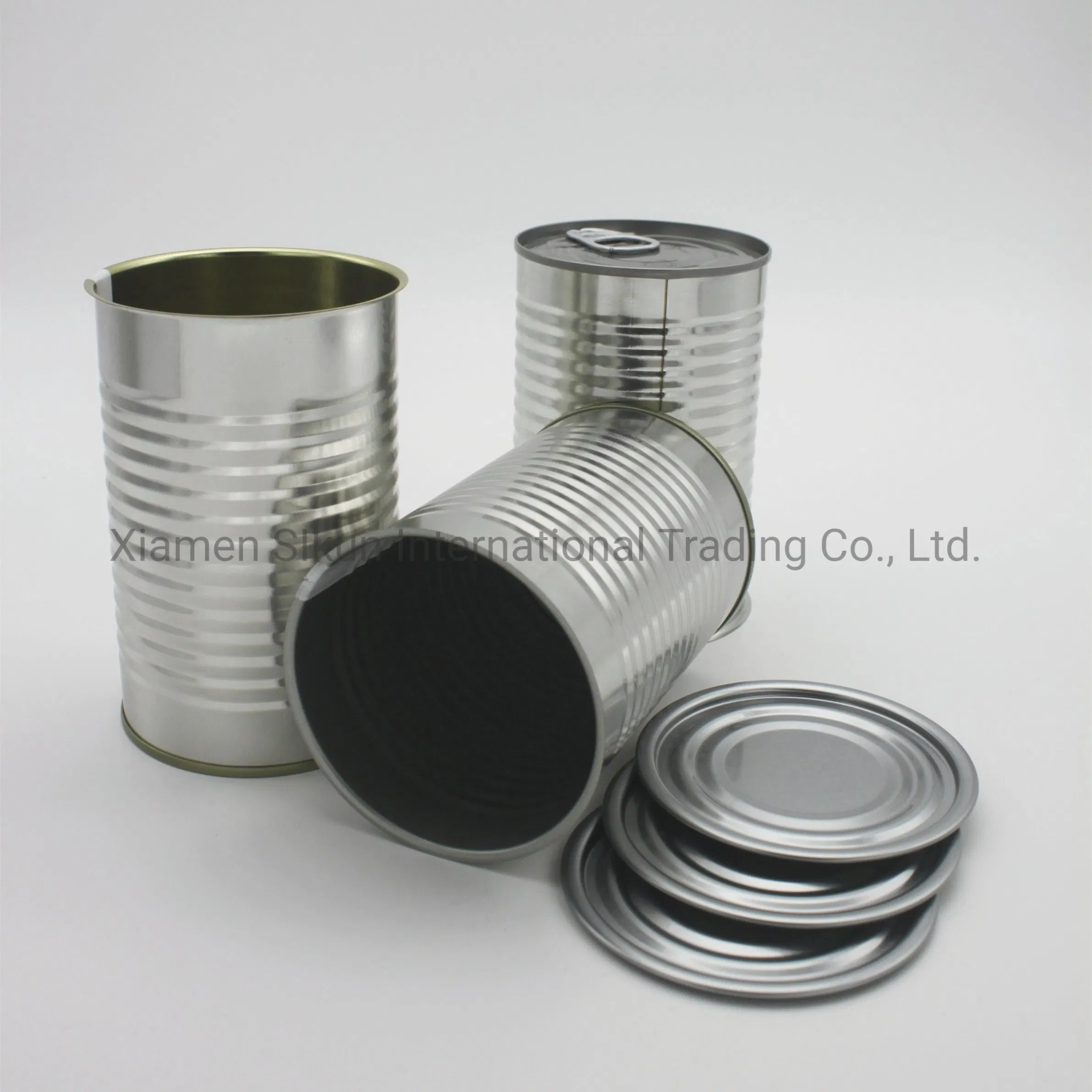 Tinplate Can 7116# with Easy Open Lid Gold Lacquer Coating for Packing Canned Mushroom