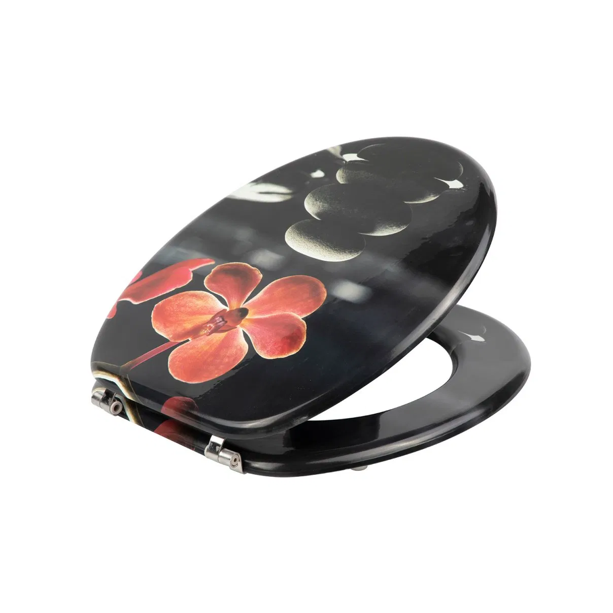 Solid Feel Stable Shape MDF Printing Toilet Toilet Seats Cover for Hotel Restroom