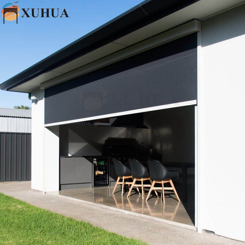 Xuhua Waterproof Aluminium Casing Windproof Anti-Bacteria Motorized Outdoor Zip Track Roller Blinds