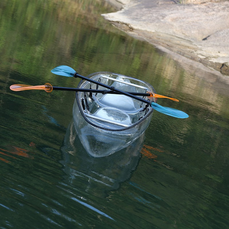 Salt Water Clear Bottom Kayaks Transparent Polycarbonate Boat for 2 Persons