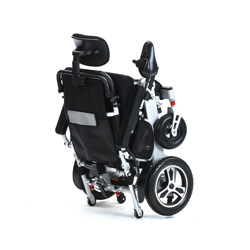 Hot Sale Across Both Sides Customized Portable Disabled Reclining Power Wheelchair