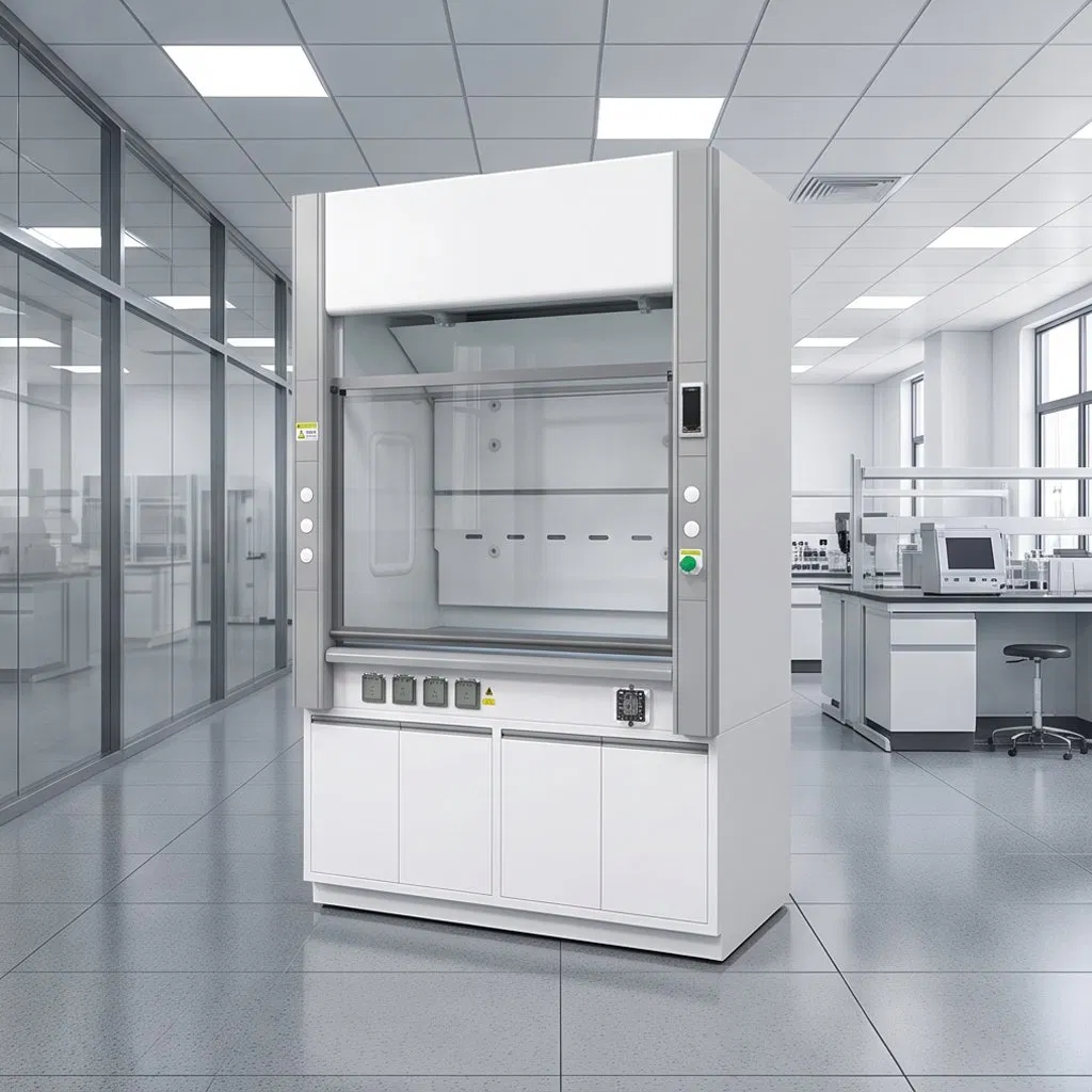 High Efficiency Safety Ventilation Chemical Resistant Fume Hood for School Lab