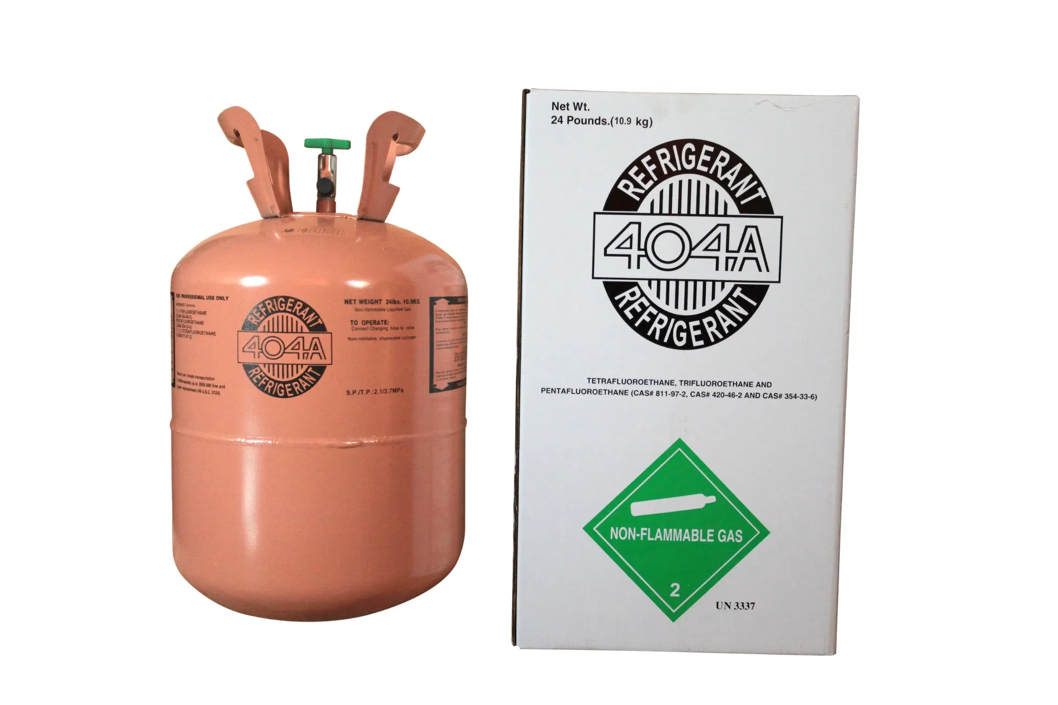 Non-Refillable Steel Cylinder for Refrigerant Gas R404A