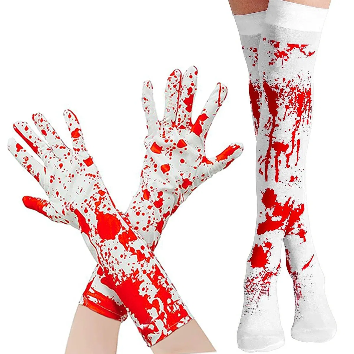 Gloves Horror Decoration Blood Socks Touch Screen Gloves Halloween Party