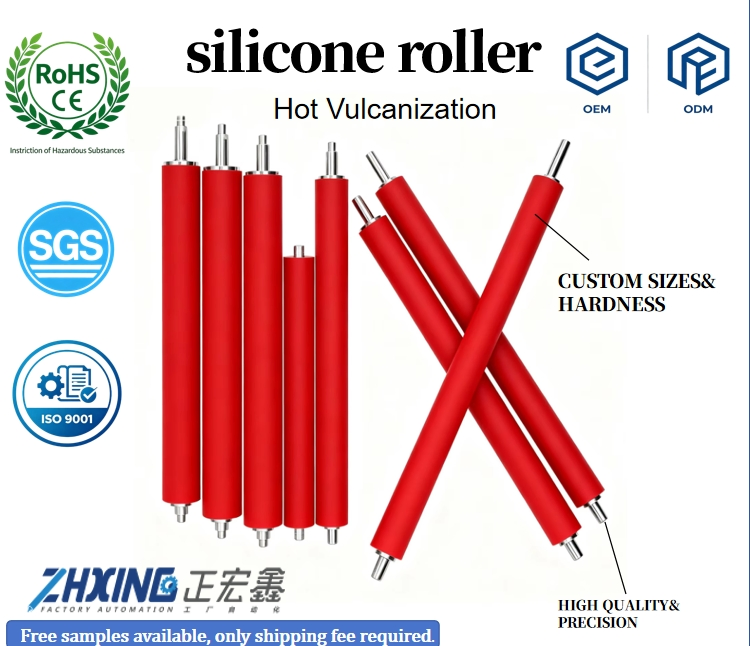 Custom, PU Roller, Coated, Steel Shaft, Wear-Resistant, Industrial, Conveyor, Polyurethane, Durable