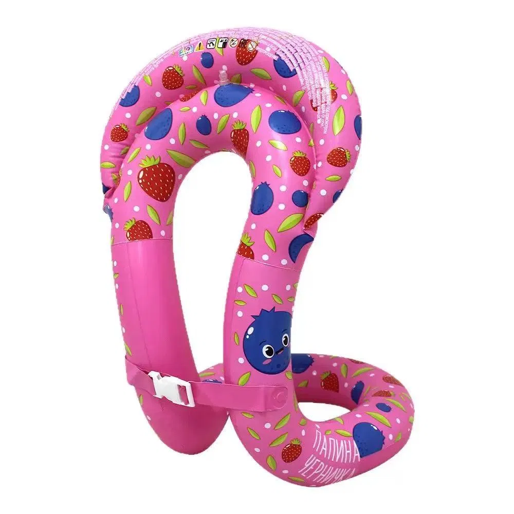 Kids' Inflatable Life Vest Blueberry Design Swim Float for Beginner Snaking