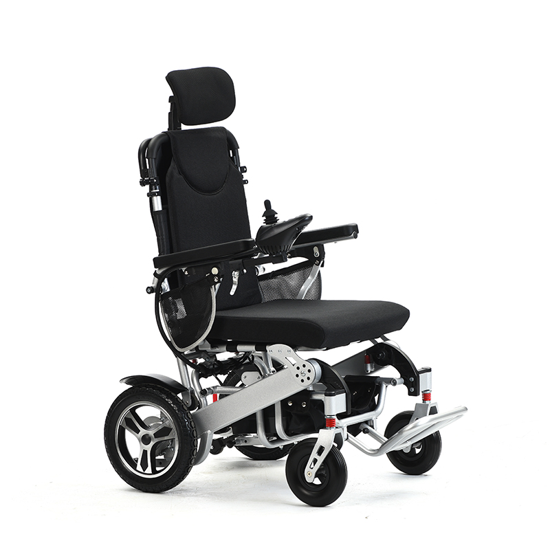 Lightweight Portable Handicapped Power Wheelchair Auto Folding Reclining Electric Wheelchair