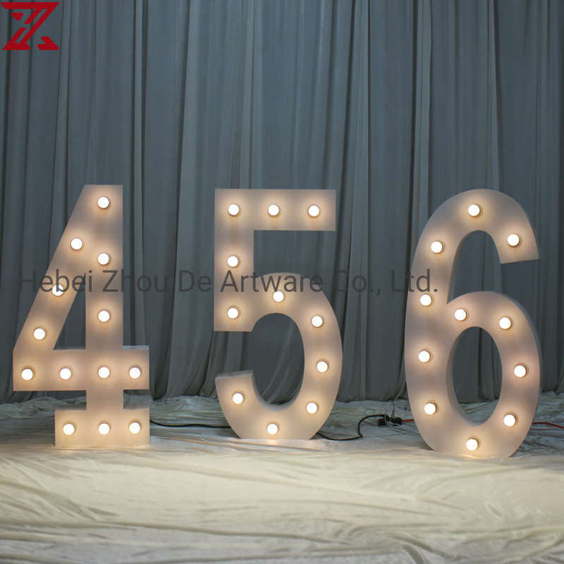 Custom LED Alphanumeric Lamp Wedding Party Stage Background Proposal Decoration