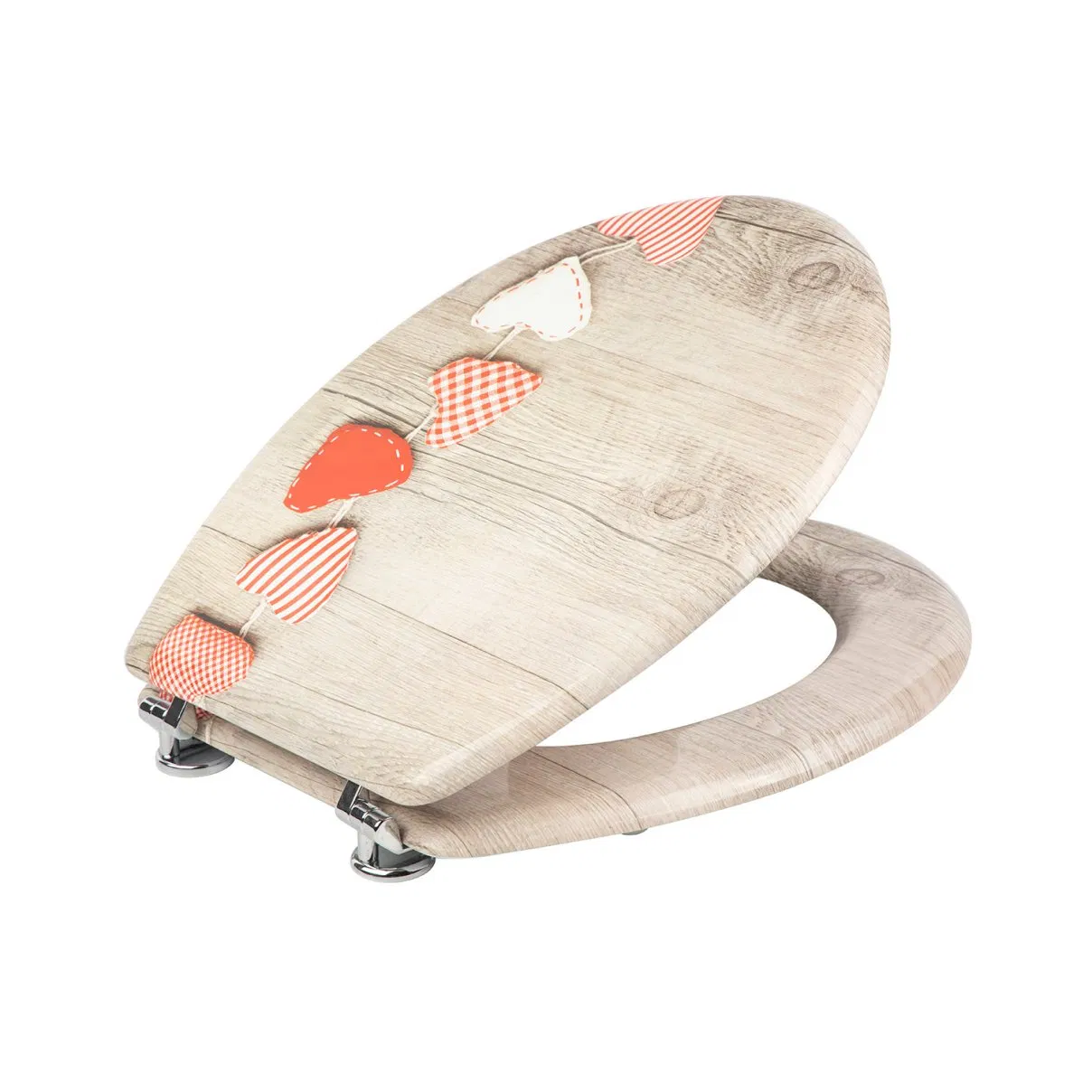 Stable Shape Anti Crack MDF Printing Mould Wood Toilet Seats for Villa Washroom