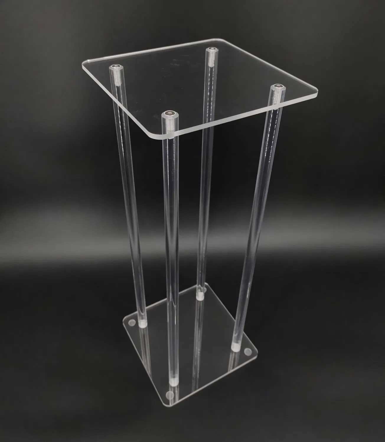 Clear Acrylic Riser Pedestal Stand for Centerpiece Flower Sculputure Lamp Displaying