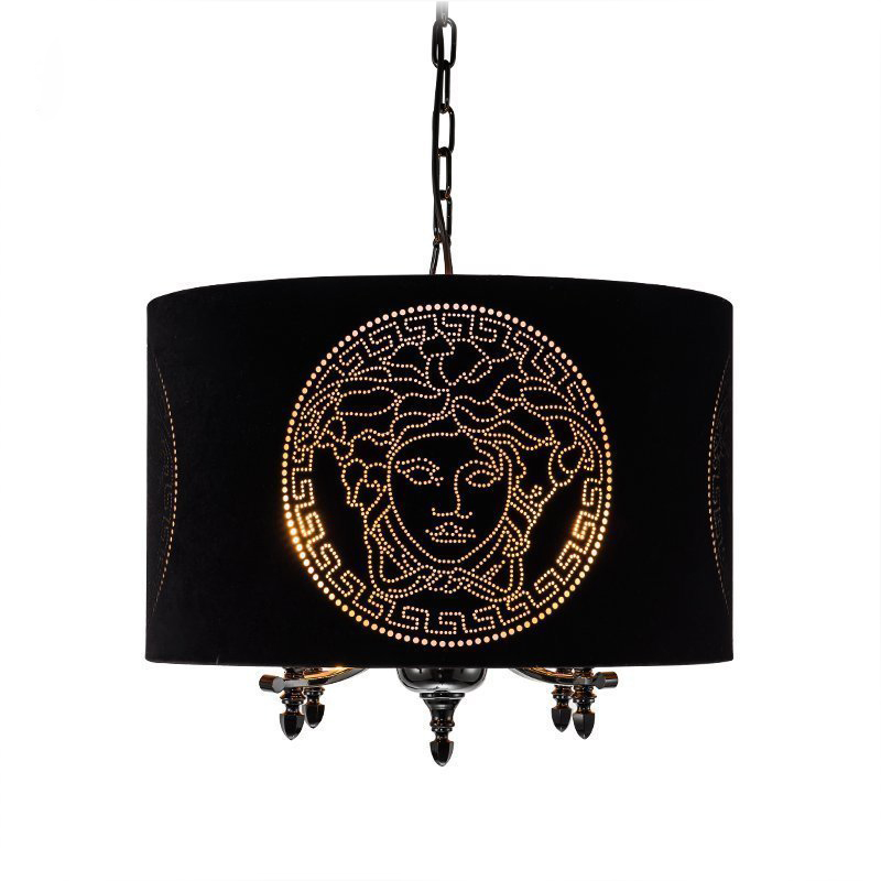 Modern Hotel Hanging Black Pendant Lamp with Adjustable Height