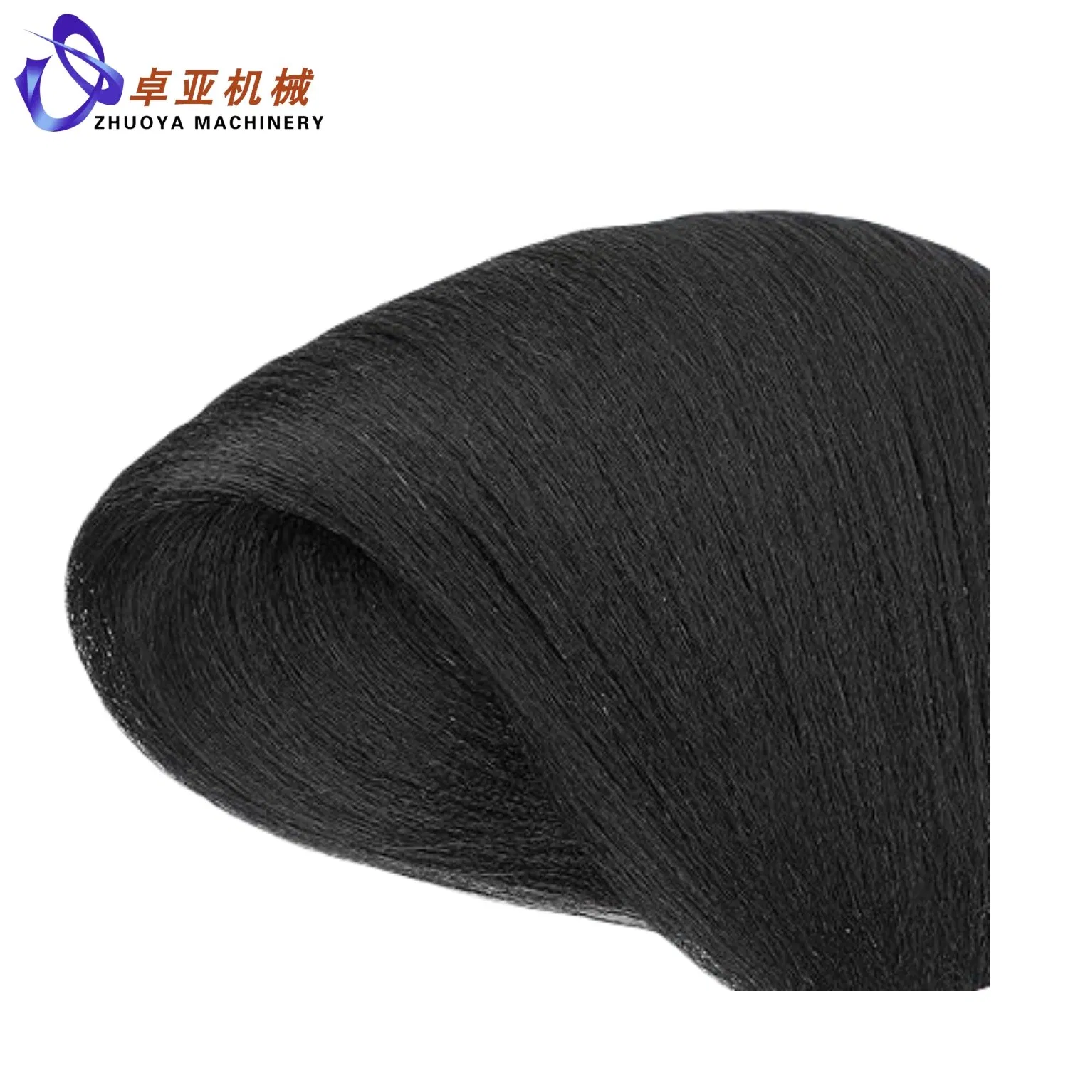Hot Water Setting Dyeable Easy Braiding Tangle-Free Flame-Retardant Anti-Bacterial Premium Synthetic Hair Fiber with Stable and Mature Formula PVC PP Pet Ptt