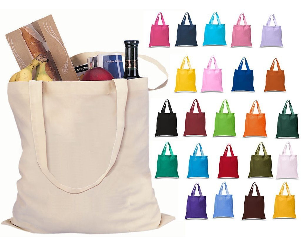 China Factory Custom Large Blank Cotton Canvas Tote Bags Eco-Friendly Grocery Shopping Canvas Bag for Sublimation Printing