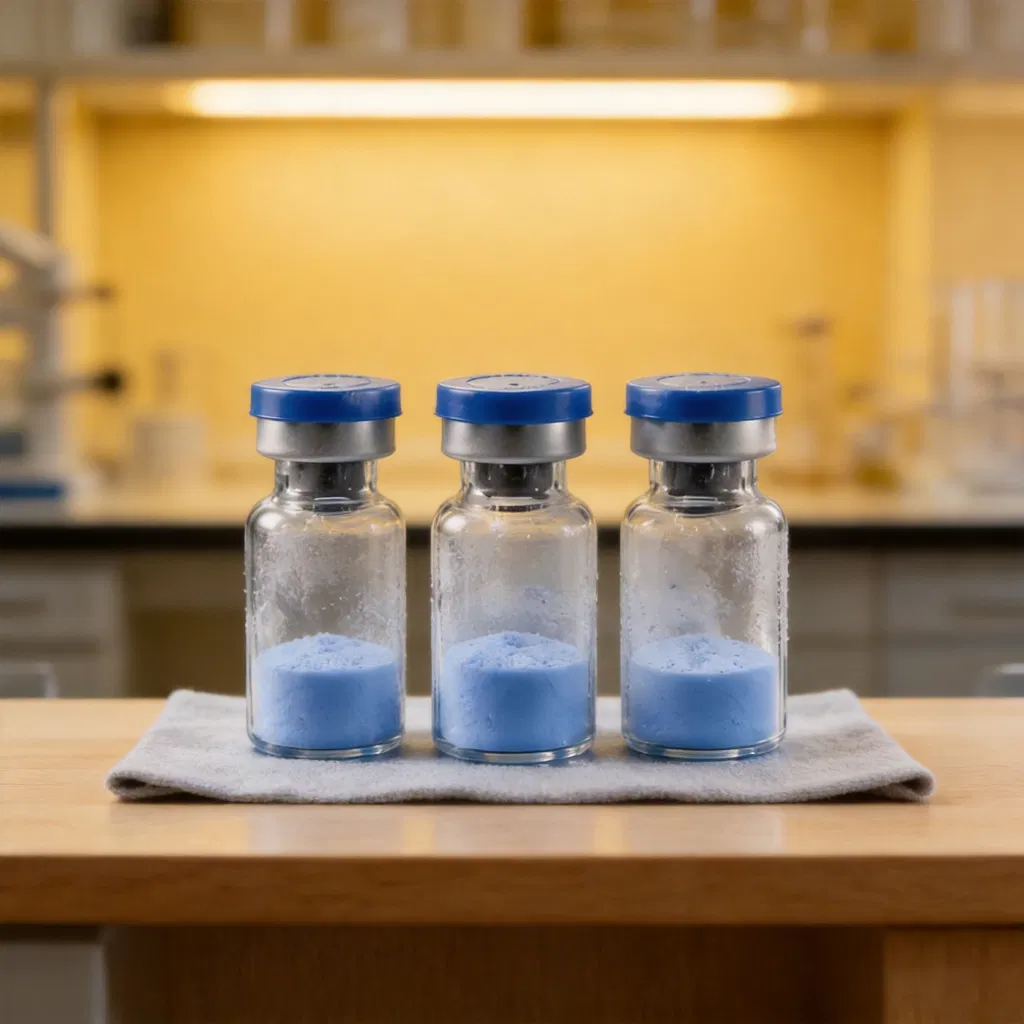 Ahk-Cu Copper Peptide Industrial Grade Lyophilized Peptide Powder Cosmetic Wholesale Raw Material