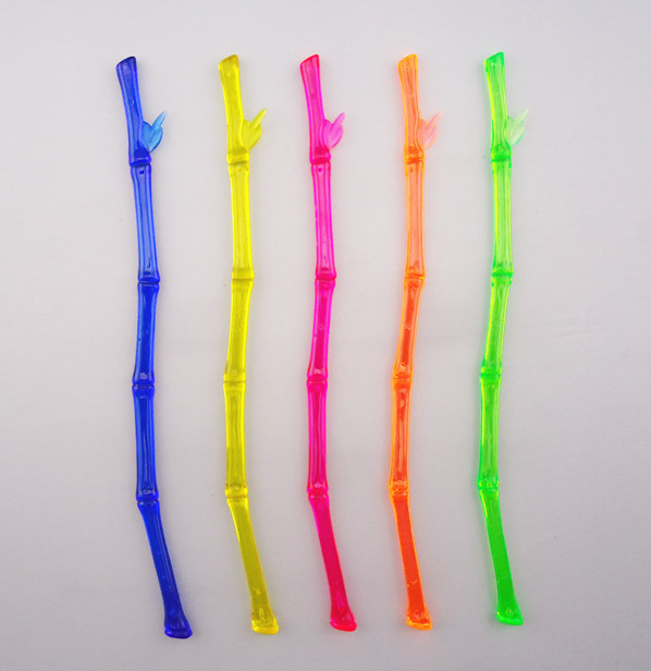 Stylish Disposable Wine Mixer Set with Colorful Party Swizzle Sticks